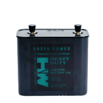 Bateria de lanterna HW Tigerhead 4R25 6V instalada em paralelo